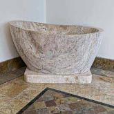 Custom stone tub